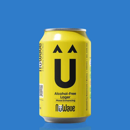 NuWave Mood Enhancing Alcohol Free Lager (0.5% ABV) - Wise Bartender - Beer