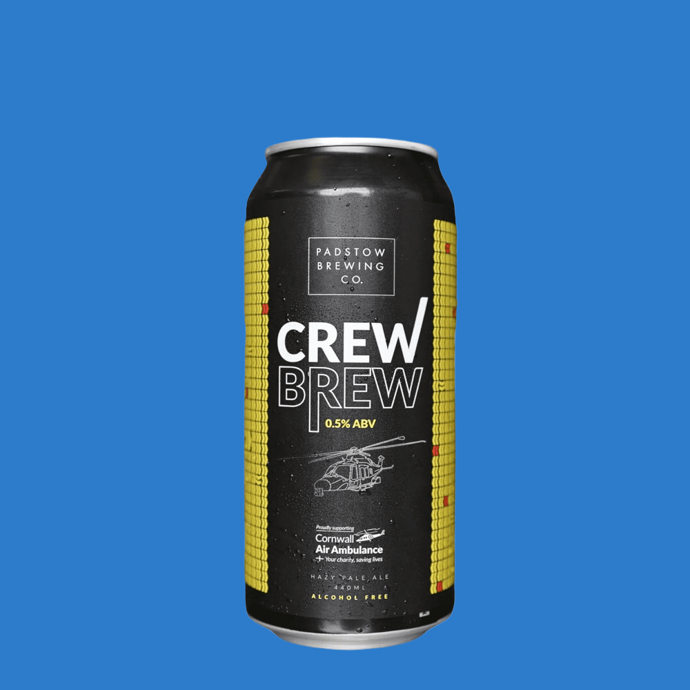 Padstow Brewing 'Crew Brew' Alcohol Free Hazy Pale Ale (0.5% ABV)