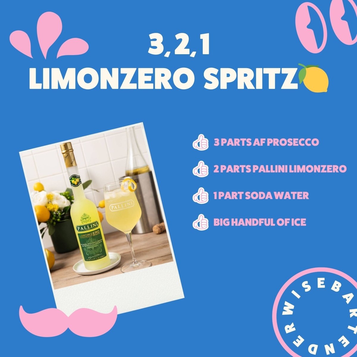 Pallini Limonzero 0% | Non‑Alcoholic Limoncello | Amalfi Lemons - Wise Bartender - Spirit