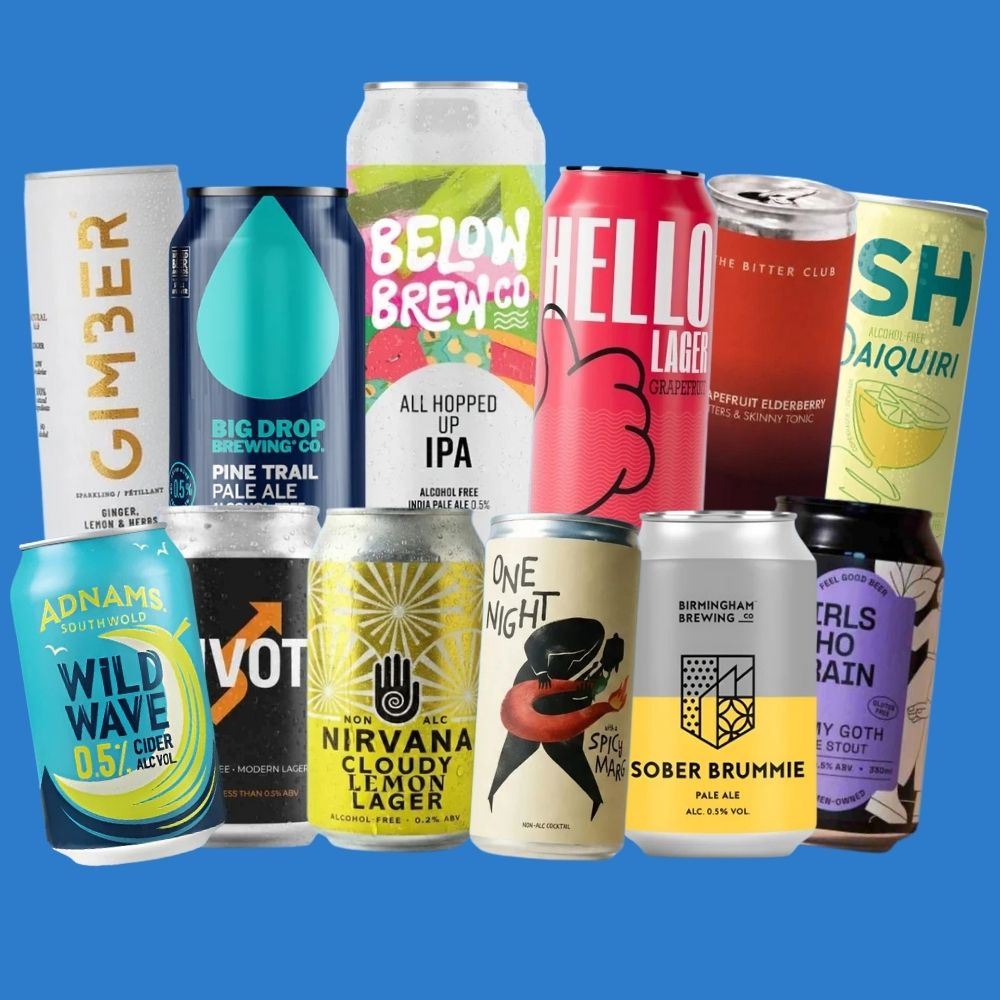 Party Pack (12 or 24 Pack) | Mixed Alcohol-Free Beer, Cider & Ready-to-Drink Cans - Wise Bartender - Mixed Pack