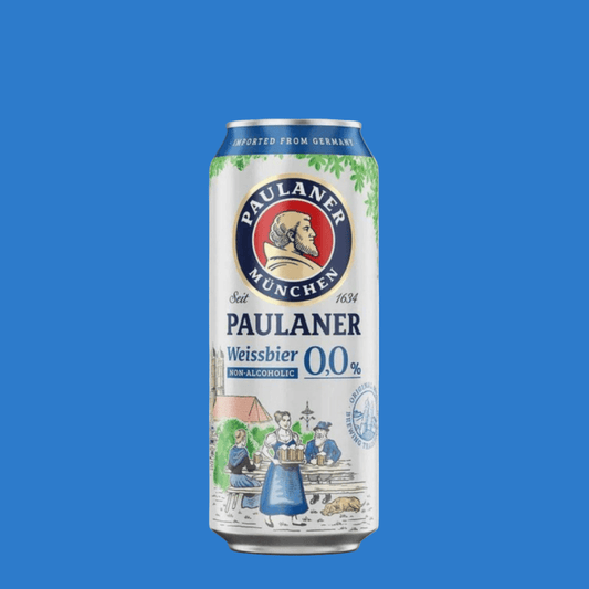 Paulaner Hefe - Weißbier Alcohol Free Beer Can (0.0% ABV) - Wise Bartender - Beer
