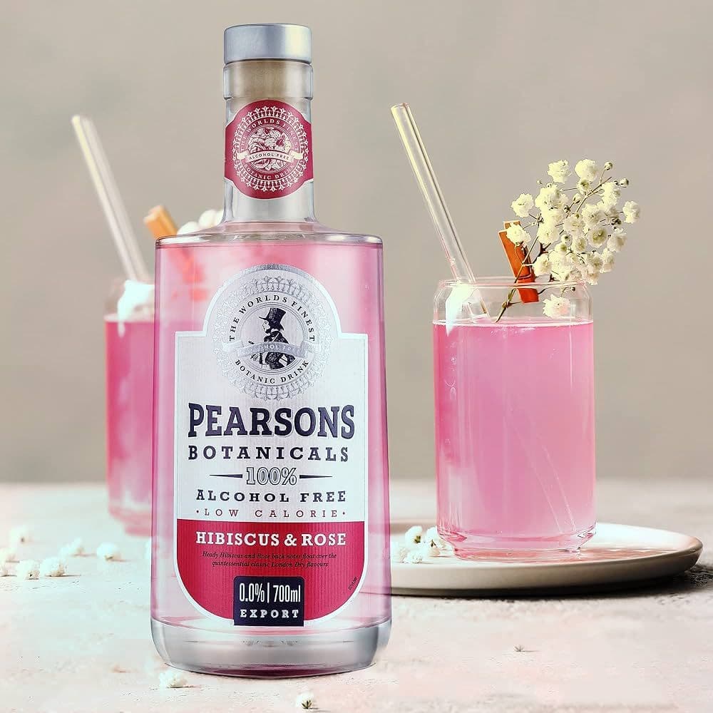 Pearsons 'Hibiscus & Rose' Gin Alternative Alcohol Free Spirit (0.0% ABV)