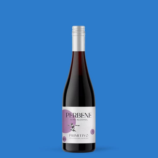 Perbene Primitivo 0.0% Alcohol‑Free Red Wine | Dealcoholised Italian Red (75cl) - Wise Bartender - wine