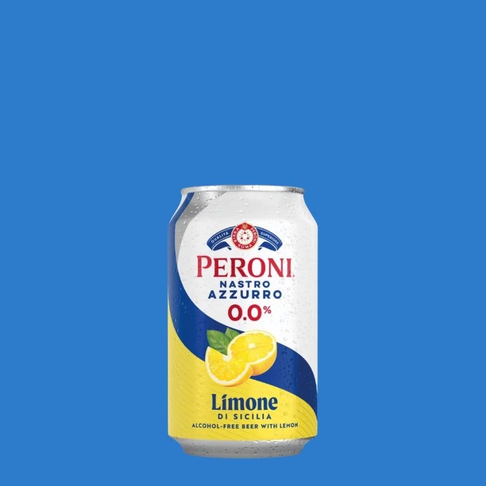 Peroni Nastro Azzurro 0.0% Limone di Sicilia Alcohol Free Beer 330ml - Wise Bartender - Beer