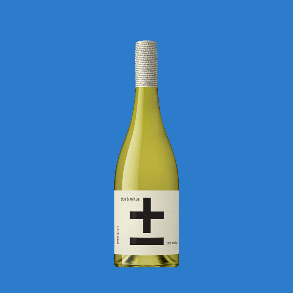 Plus & Minus Alcohol Free Pinot Grigio Wine 05 ABV – Wise Bartender