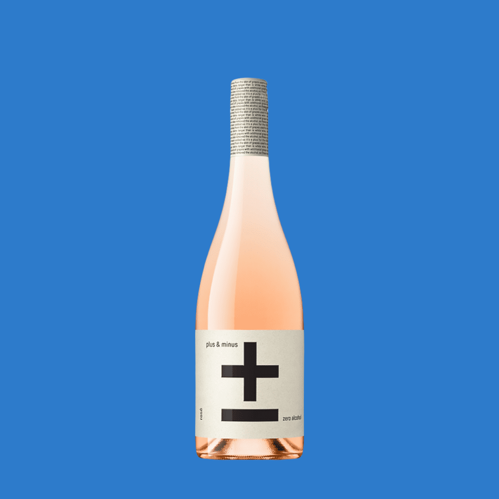 Plus & Minus Alcohol Free Rosé Wine (0.5% ABV)