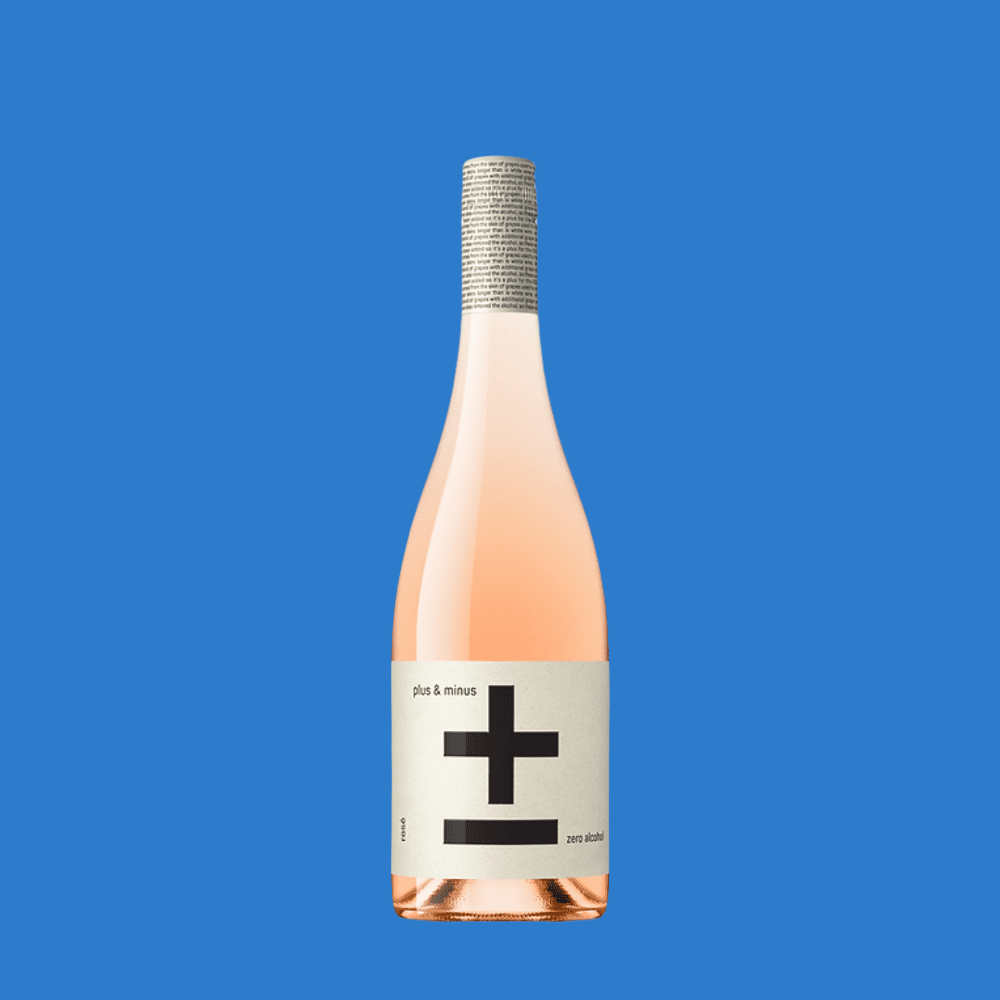 Plus & Minus Alcohol Free Rosé Wine 05 ABV – Wise Bartender