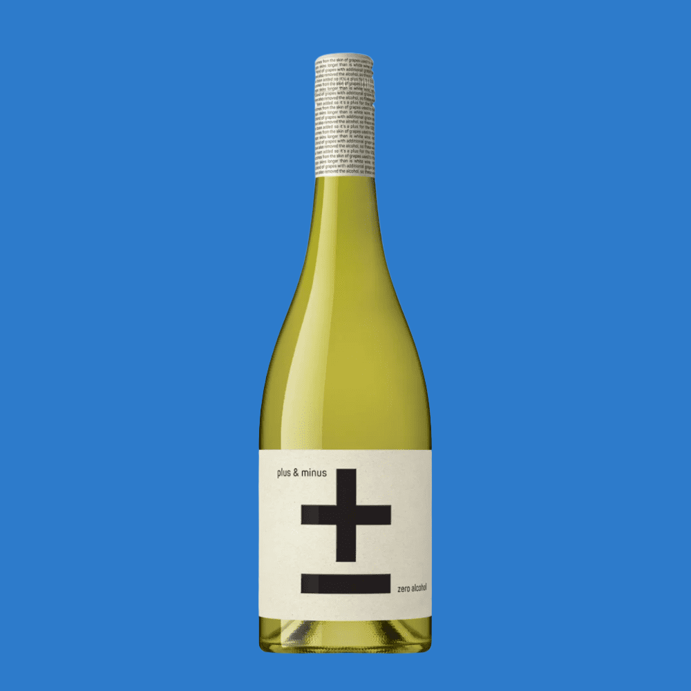 Plus & Minus Alcohol Free Sauvignon Blanc Wine (0.5% ABV)