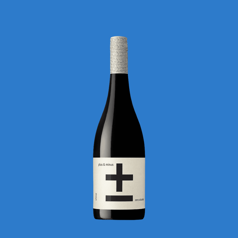 Plus & Minus Alcohol Free Shiraz Red Wine 05 ABV – Wise Bartender