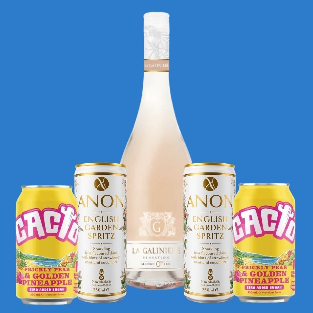 Pop & Pour Picnic Bundle | Alcohol-Free Wine & Cocktail Pack - Wise Bartender - Mixed Pack