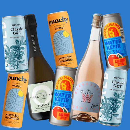 Pop & Pour Valentine’s Picnic Set | Alcohol - Free Wine & Cocktail Pack - Wise Bartender - Mixed Pack