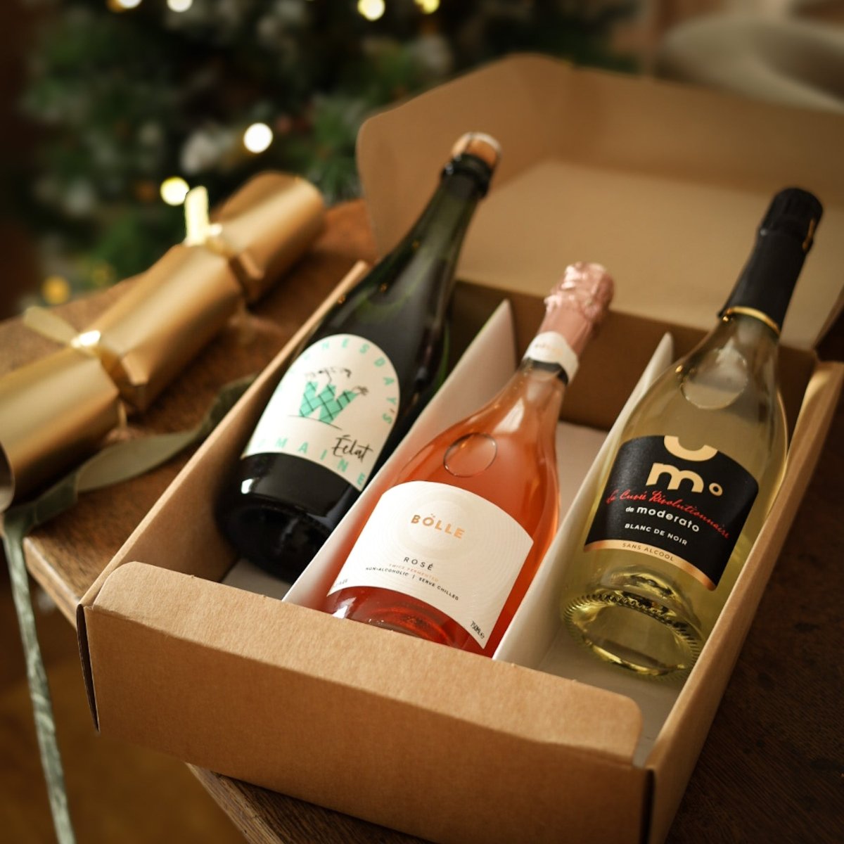 Premium Alcohol Free Sparkling Wine Collection in a Gift Box 3 or 6 Bottles - Wise Bartender - wine