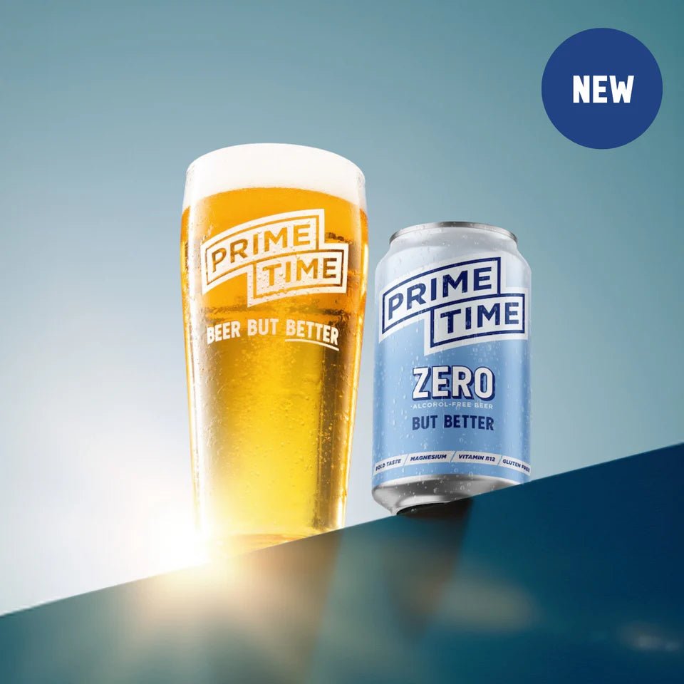 Prime Time 'Zero' Alcohol Free Lager (0.5% ABV) - Wise Bartender - Beer