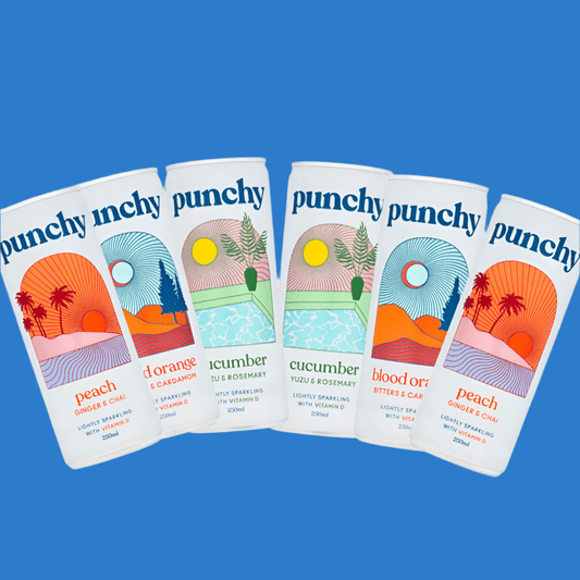 Punchy 'Liquid Sunshine' Alcohol Free Cocktail 6 Pack - Wise Bartender - Mixed Pack