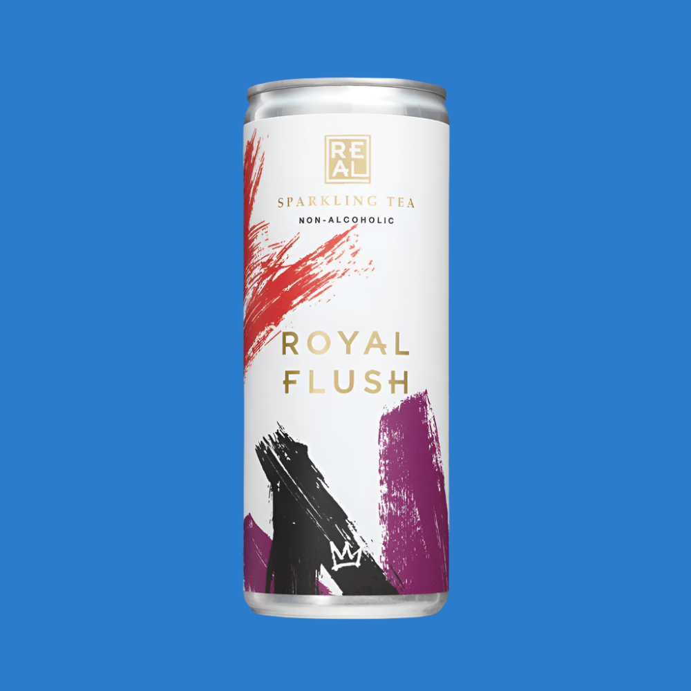 Real Sparkling Tea Royal Flush (0.5% ABV)