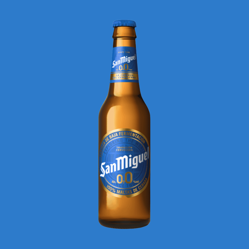 San Miguel 00 Alcohol Free Lager 0 ABV - Wise Bartender