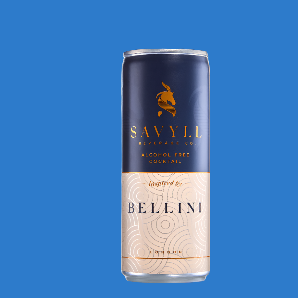 Savyll Bellini Alcohol Free Cocktail Can &#x28;0%ABV&#x29;