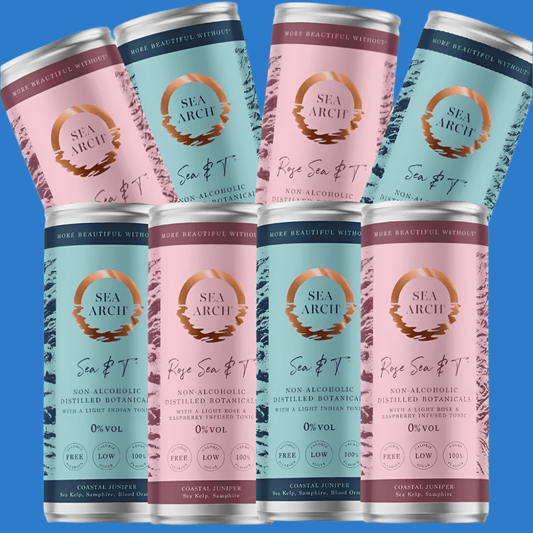 Sea & T Alcohol Free 8 Can Mixed Sea Arch Cocktail Wise Pack (Save 5%) - Wise Bartender - Mixed Pack