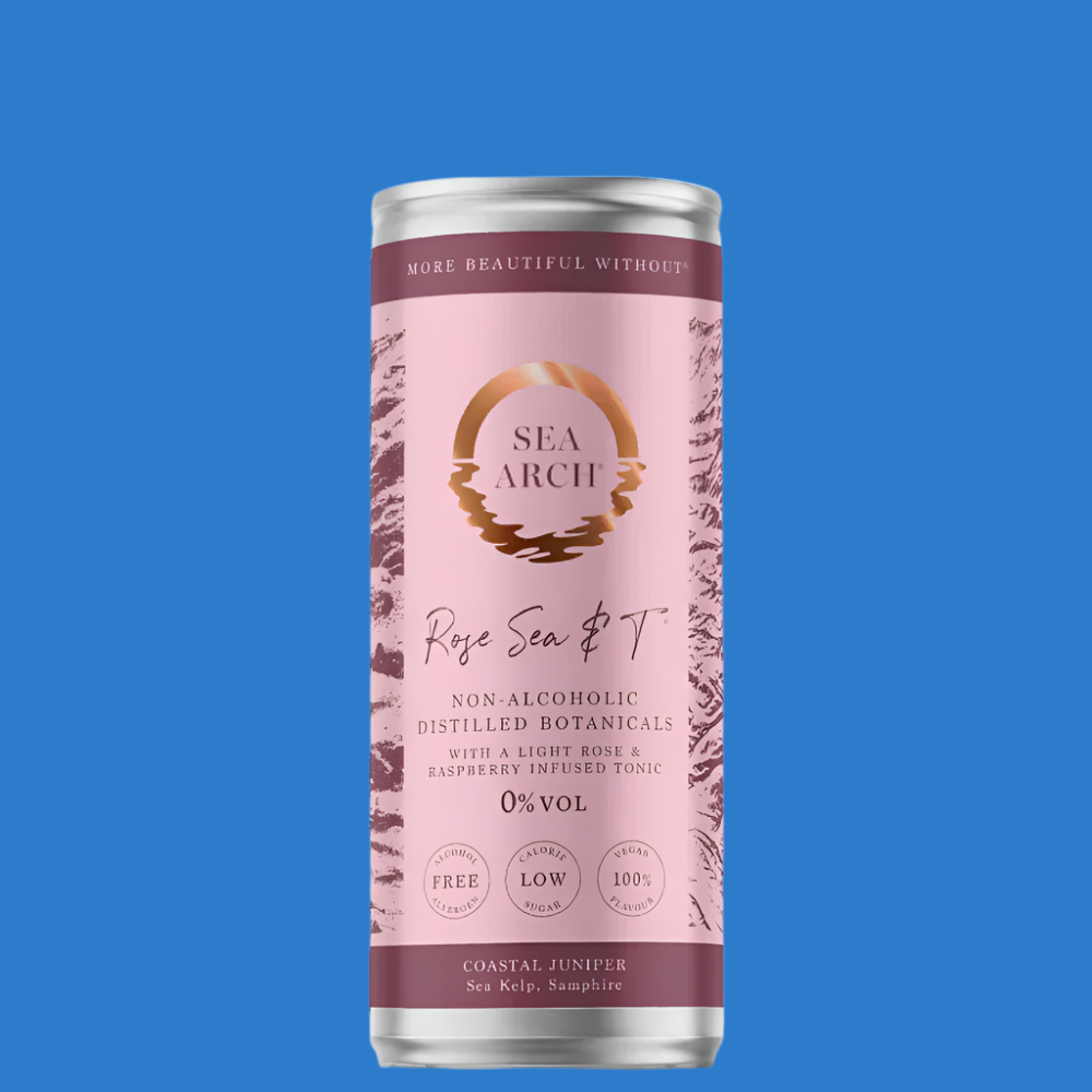 Rose Sea & T Alcohol Free Sea Arch Cocktail Can (0% ABV)