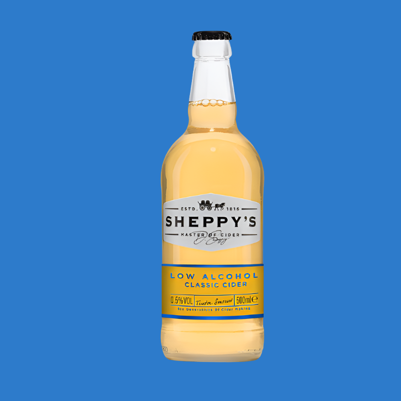 Alcohol Free  Non Alcoholic Sheppys Low Alcohol Classic Cider (0.5% ABV) - Wise Bartender - Wise Bartender