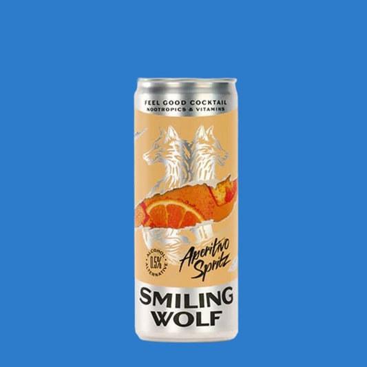 Smiling Wolf Aperitivo Spritz 0.0% ABV | Alcohol‑Free Italian Spritz Alternative - Wise Bartender - Spirit