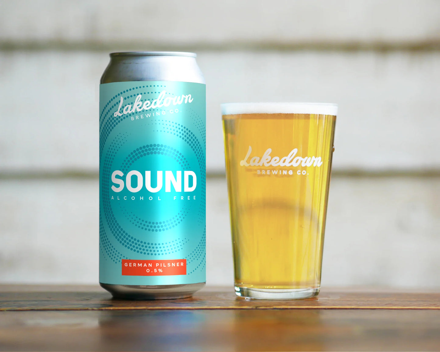 Lakedown Brewing Co 'Sound AF' Alcohol Free German Pilsner (0.5% ABV)