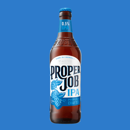 St Austell Brewery 'Proper Job' Alcohol Free IPA Beer 500ml Bottle (0.5% ABV) - Wise Bartender - Beer