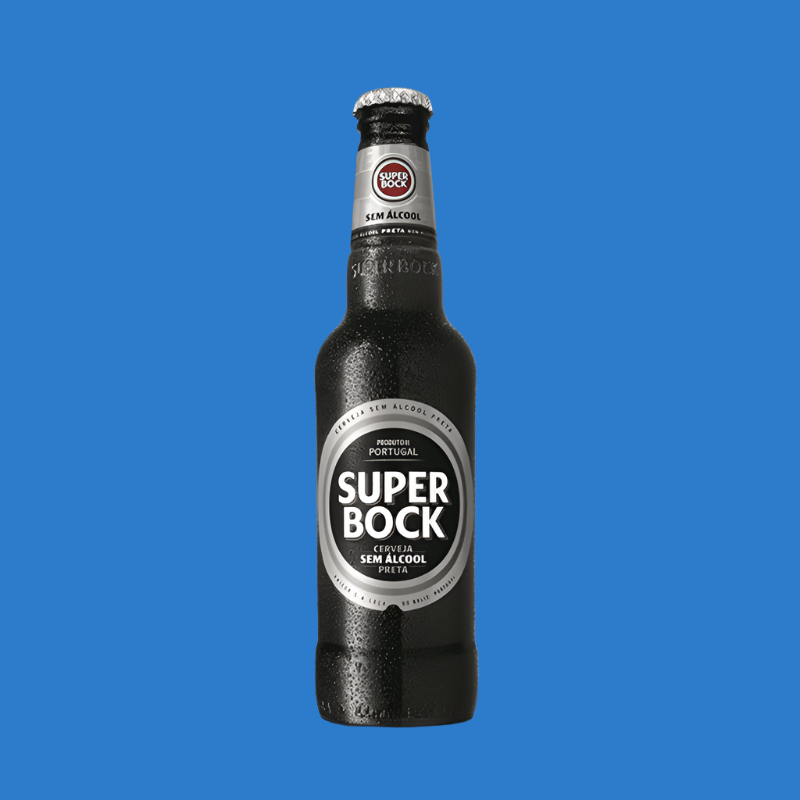 Non Alcoholic Super Bock  Alcohol Free Super Bock Stout (0.5% ABV) - Wise Bartender