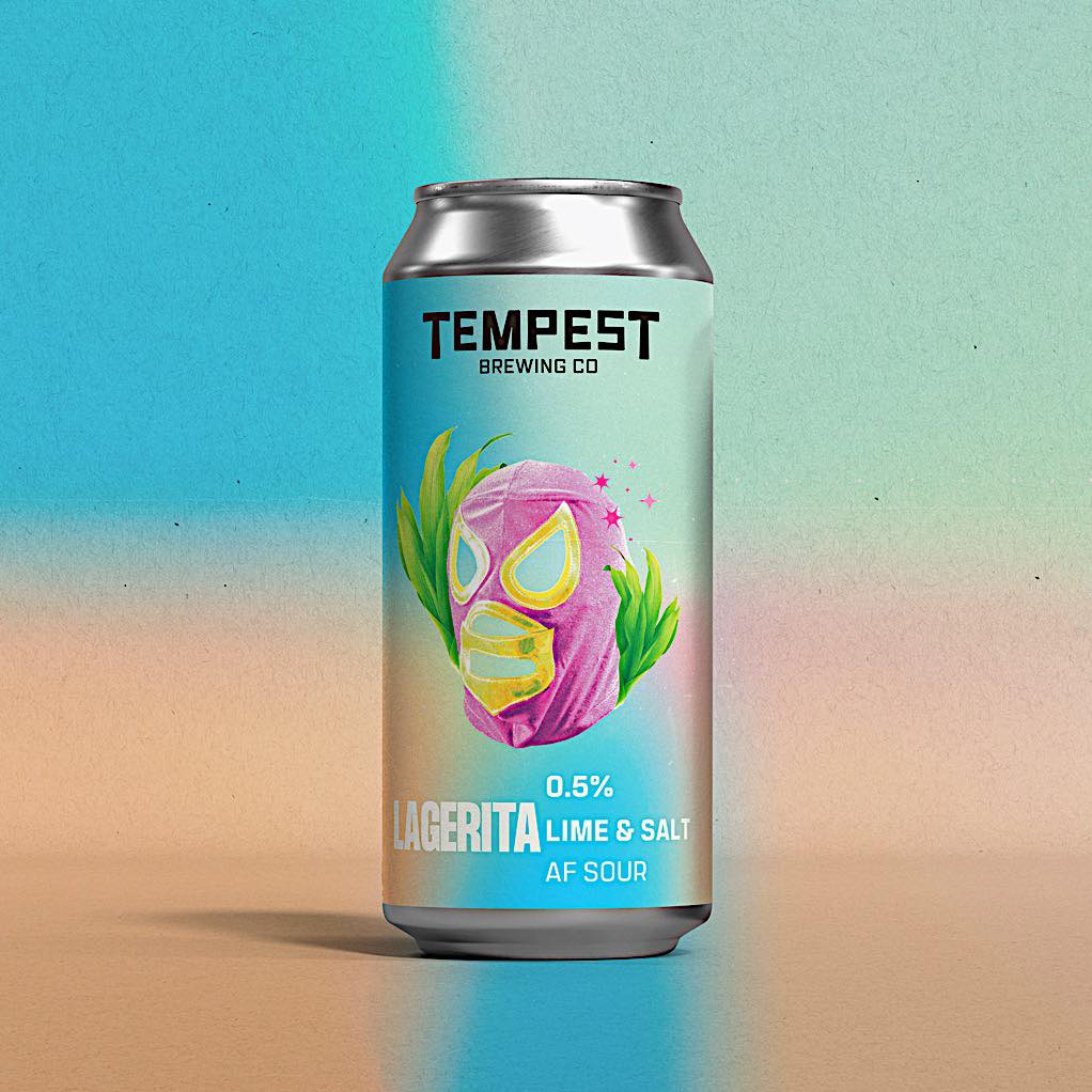 Tempest Brewing Co 'Lagerita' Alcohol Free Lime & Salt Sour Beer (0.5% ABV) - Wise Bartender - Beer