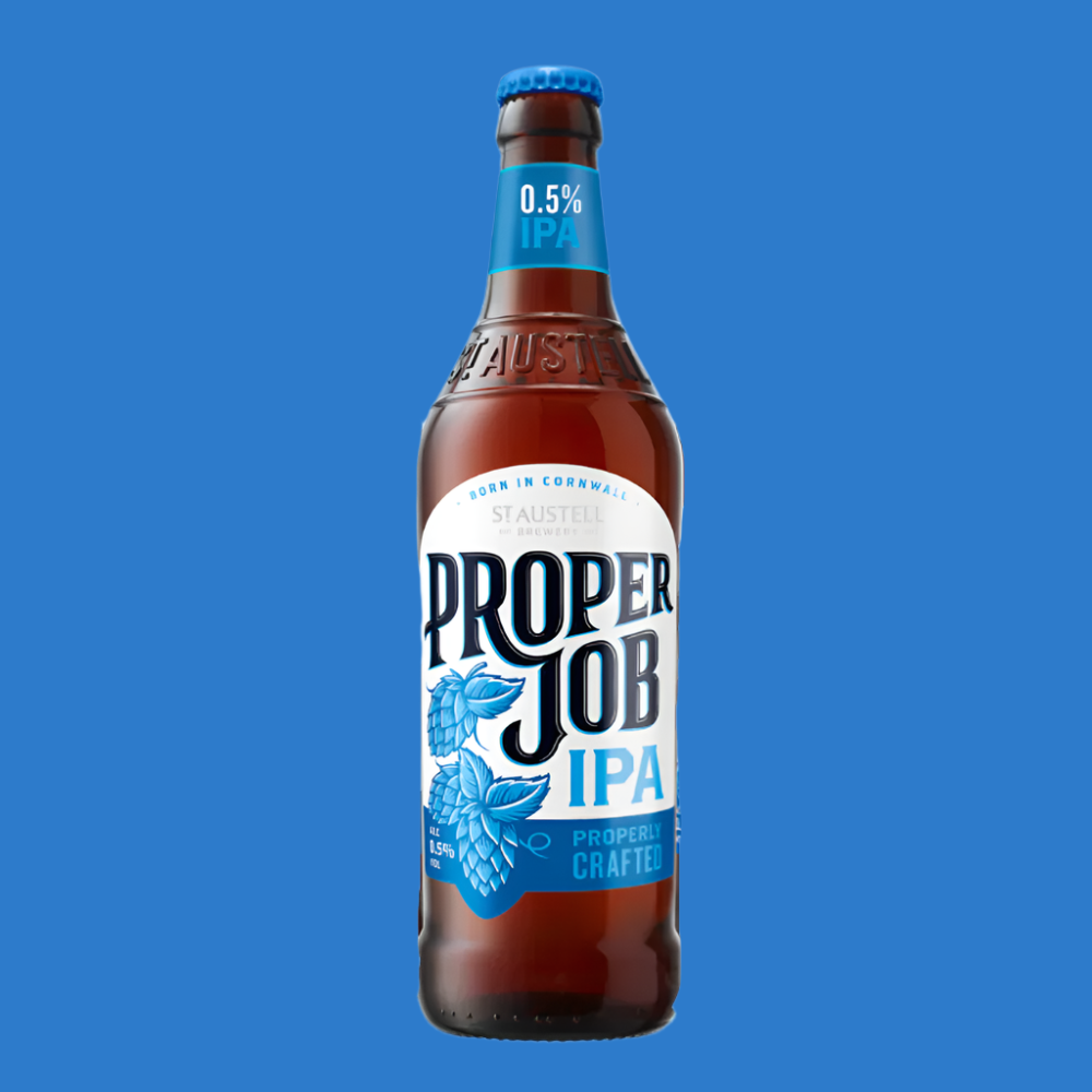 St Austell Brewery 'Proper Job' Alcohol Free IPA Beer 500ml (0.5% ABV) - Wise Bartender