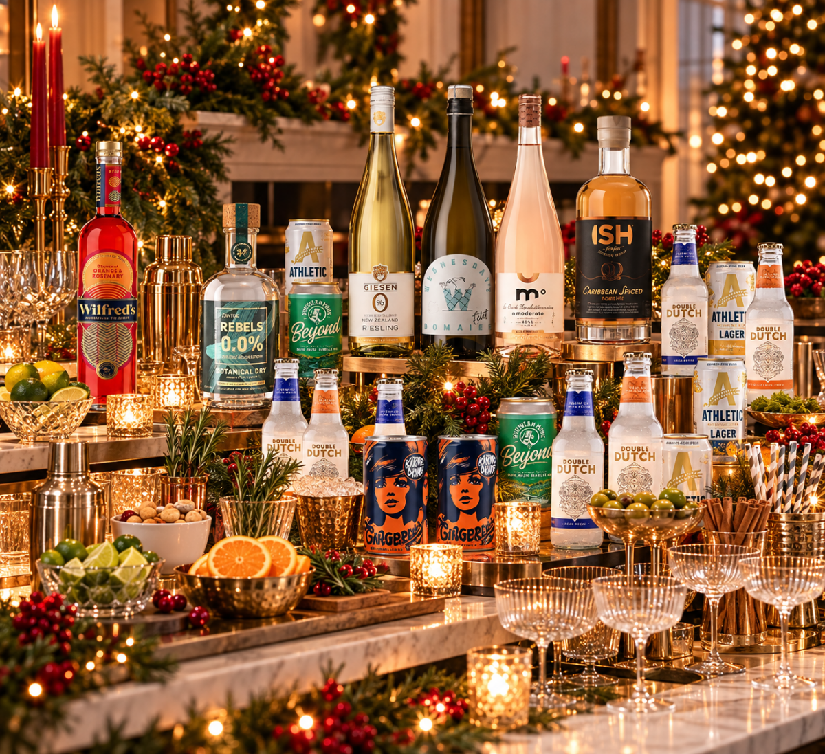 The AF Bar | Fully Stocked Alcohol‑Free Hosting Pack - Wise Bartender - Mixed Pack