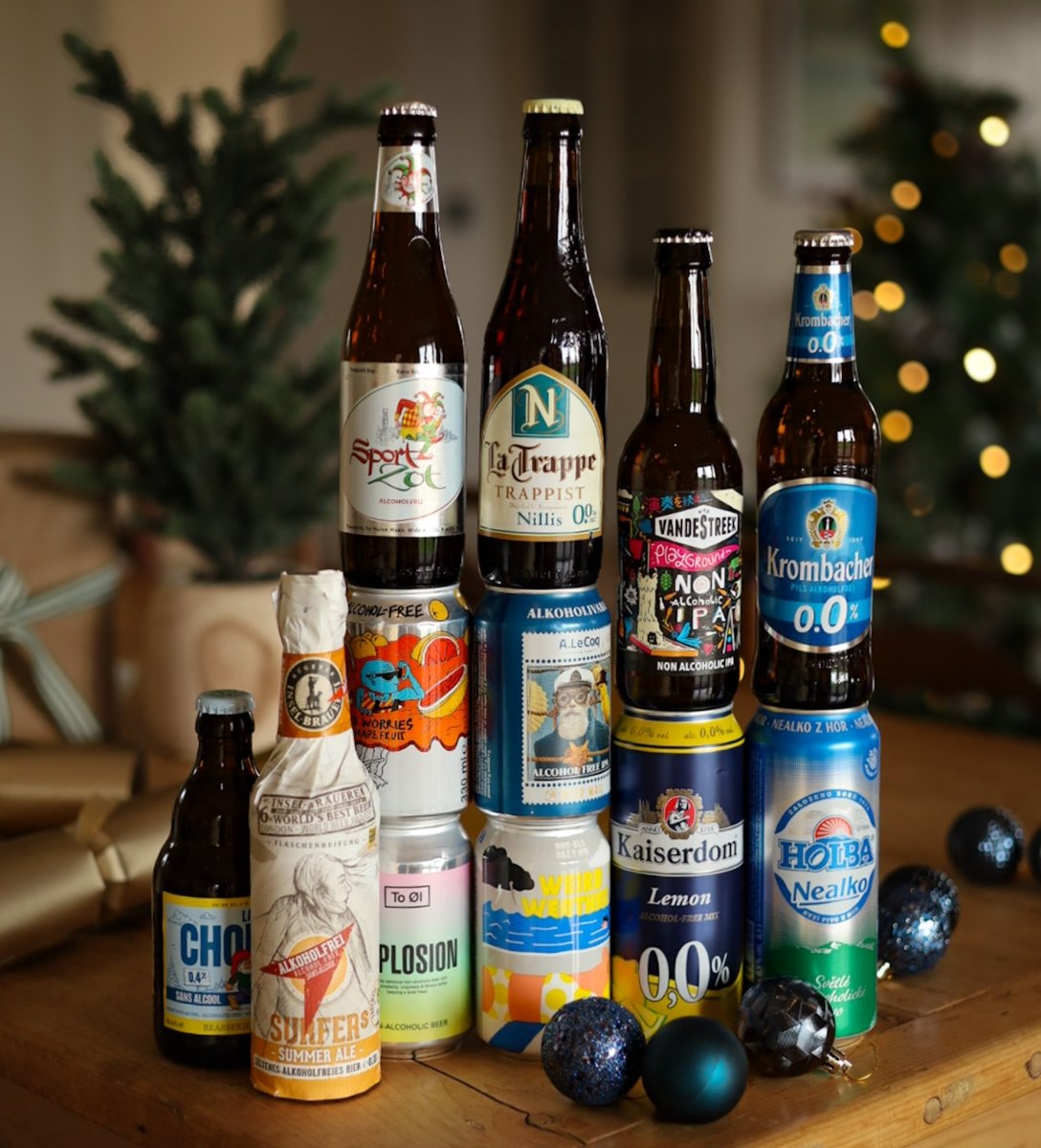 The Continental Collection - 12 Alcohol Free European Beers (0.5% ABV) - Wise Bartender - Beer