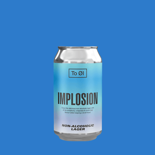 To Øl Implosion Alcohol Free Lager (0.5% ABV) - Wise Bartender - Beer