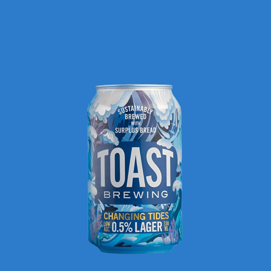 Toast Brewing 'Changing Tides' Alcohol Free Lager (0.5% ABV) - Wise Bartender - Beer