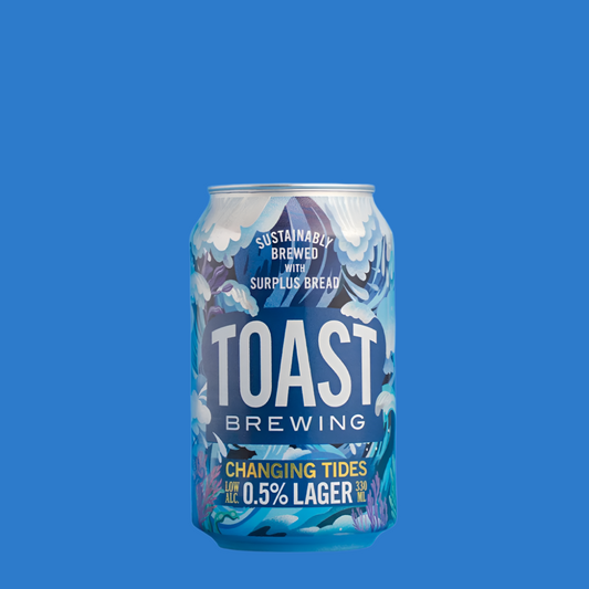 Toast Brewing 'Changing Tides' Alcohol Free Lager (0.5% ABV)