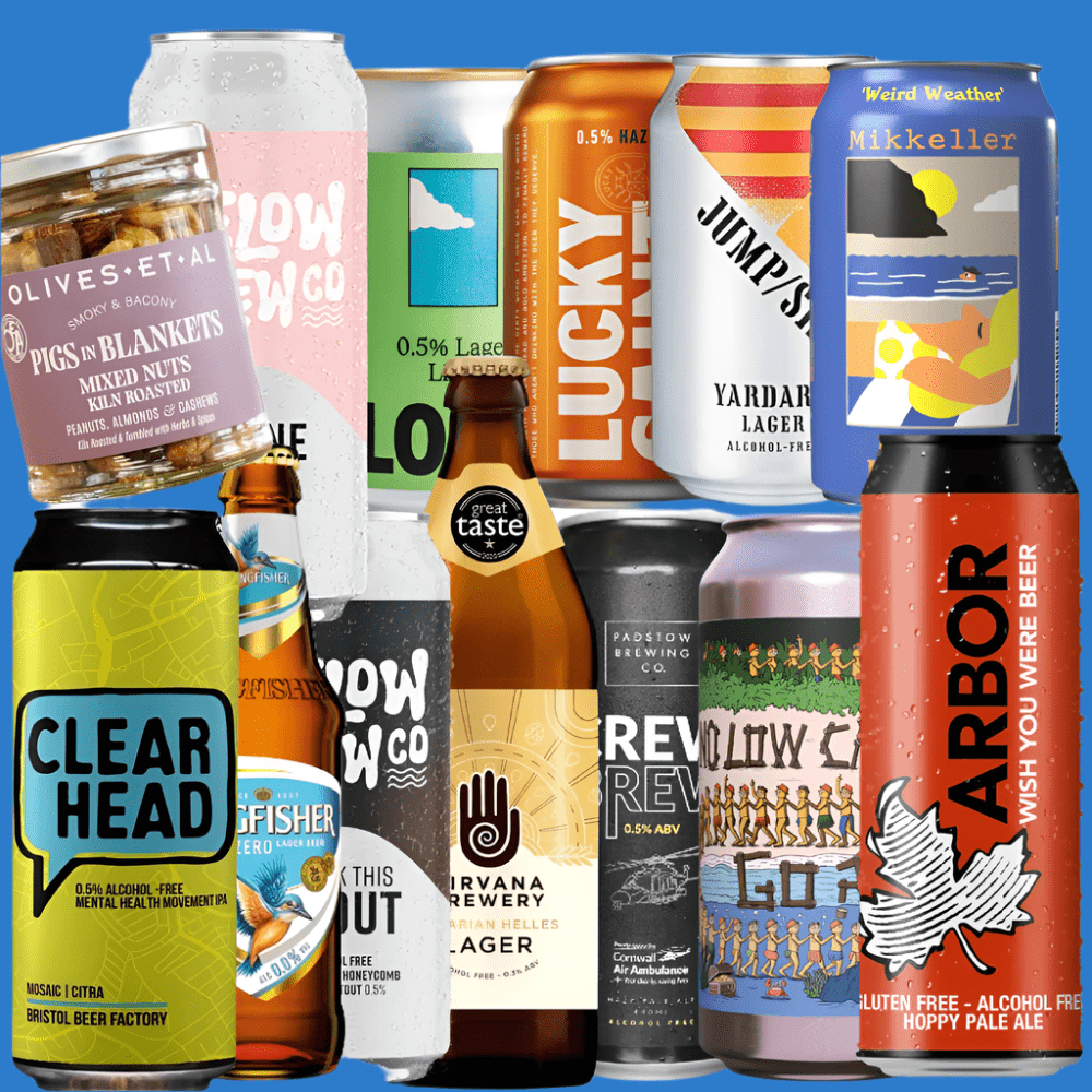Alcohol‑Free Beer & Snack Gift Pack Beer Lovers Wise Pack 12 Beers