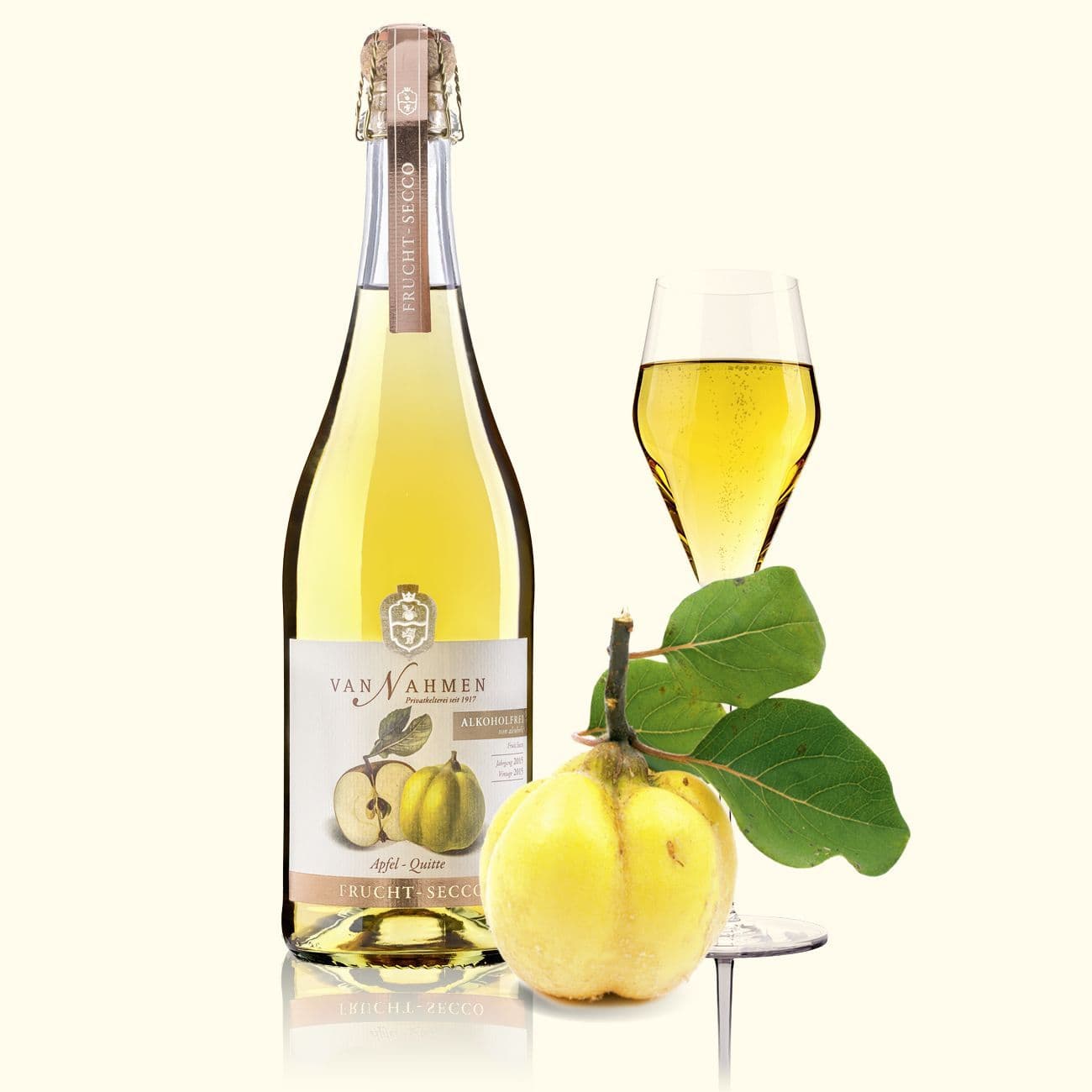 Van Nahmen Fruit Secco - Apple, Quince Alcohol Free Sparkling Aperitif (0.0% ABV)