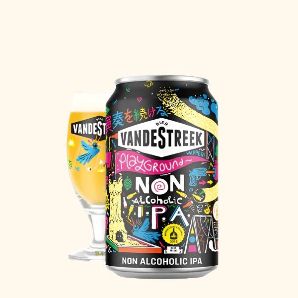 Vandestreek Playground IPA Alcohol Free Beer Can (0.5% ABV) - Wise Bartender - Beer