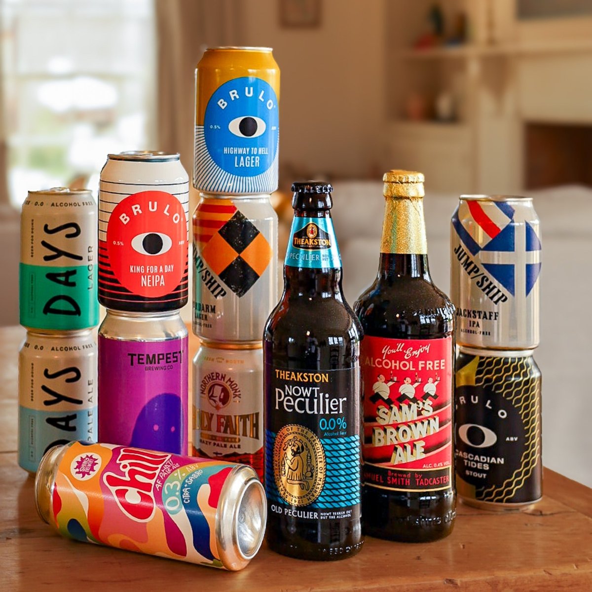 'Welcome To The North' Northern England & Scotland Alcohol Free 12 Beer Wise Pack (0.5% ABV) - Wise Bartender - Mixed Pack