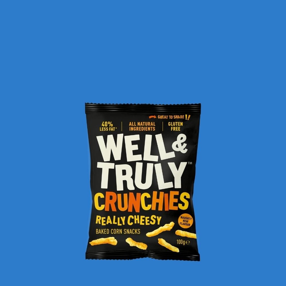 Well & Truly Really Cheesy Crunchies (100g) | Gluten Free Baked Snack - Wise Bartender - Snack