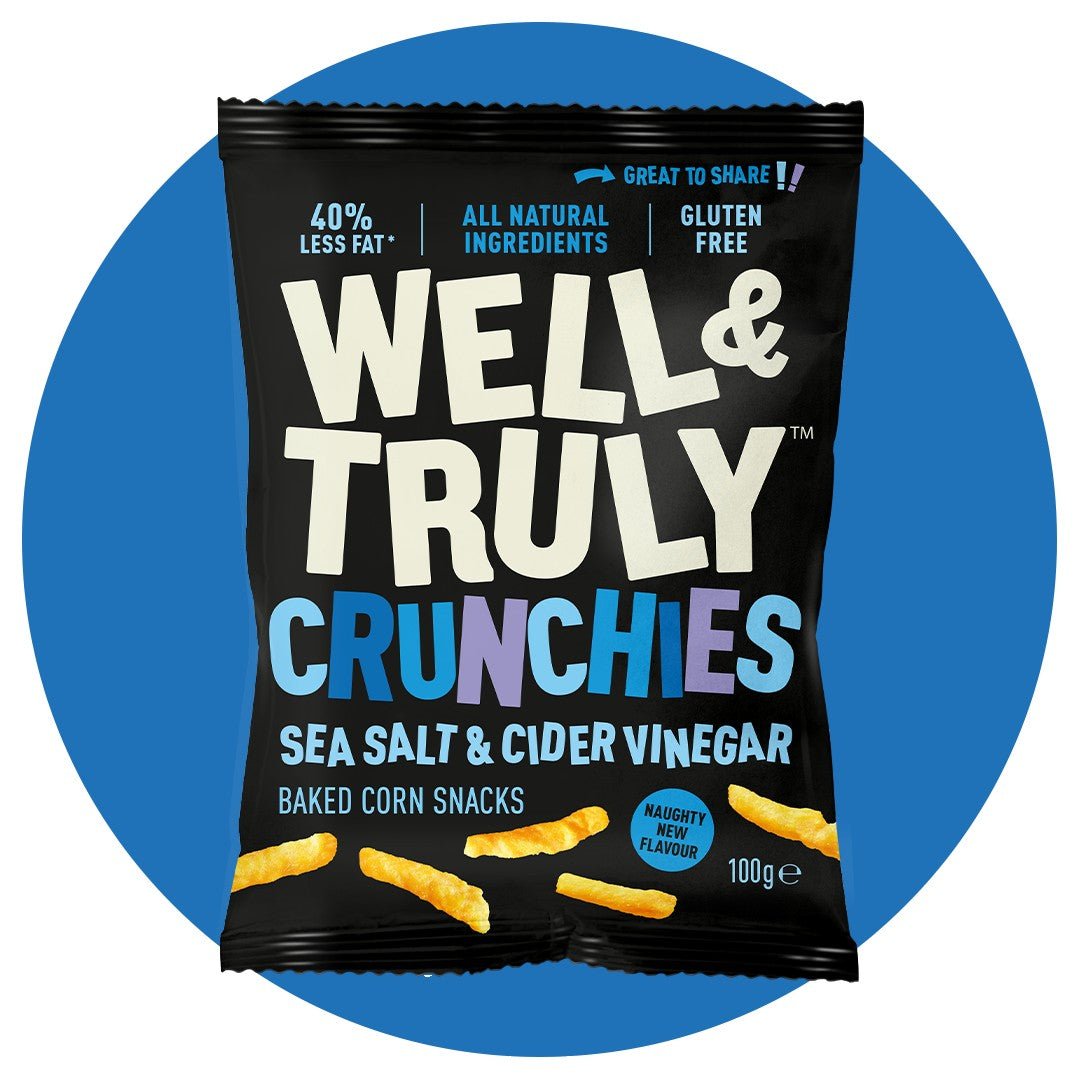 Well & Truly Salt & Vinegar Crunchies (100g) | Gluten Free Baked Snack - Wise Bartender - Snack