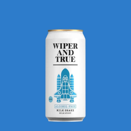 Wiper and True 'Milk Shake' Alcohol - Free Stout – 0.0% ABV | Rich Cocoa & Vanilla - Wise Bartender - Beer