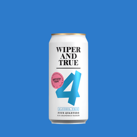 Wiper & True X Northern Monk Collab 'Four Quarters' Alcohol Free Grapefruit Radler Beer (0.5% ABV) - Wise Bartender - Beer