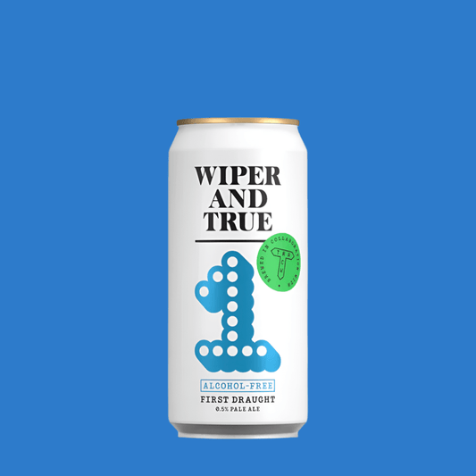 Wiper & True X Track Brewing Collab 'First Draught' Alcohol Free Pale Ale Beer (0.5% ABV) - Wise Bartender - Beer