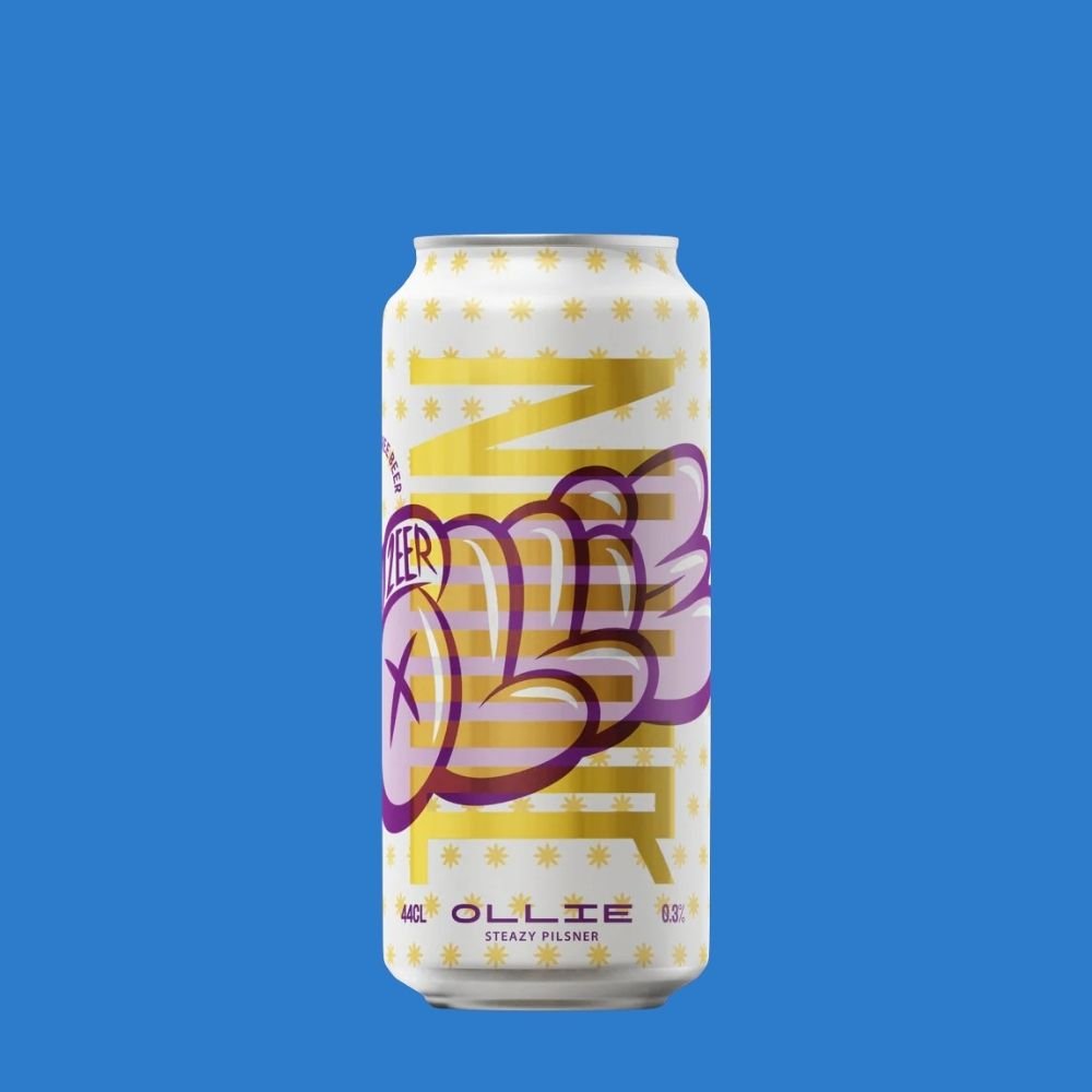 Zeer Brewing Ollie Steazy Pilsner – Alcohol‑Free German Pilsner (0.3% ABV) - Wise Bartender - lager