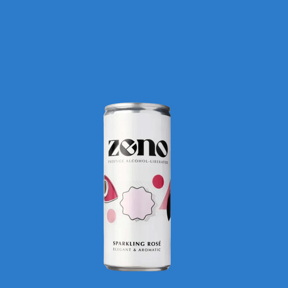 ZENO Alcohol Free Liberated Sparkling Rosé Wine 250ml Can (0.5% ABV) - Wise Bartender - wine
